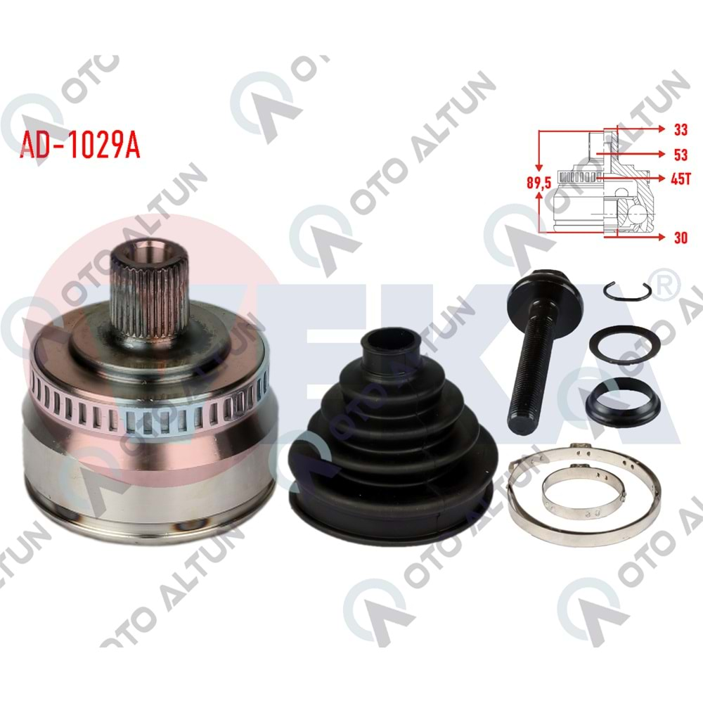 AKS KAFASI DIŞ Passat 97-05 1.6-1.8T ABS Lİ MANUEL VİTES