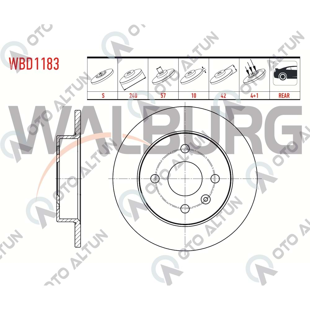 FREN DİSKİ ARKA Astra-G 1.6