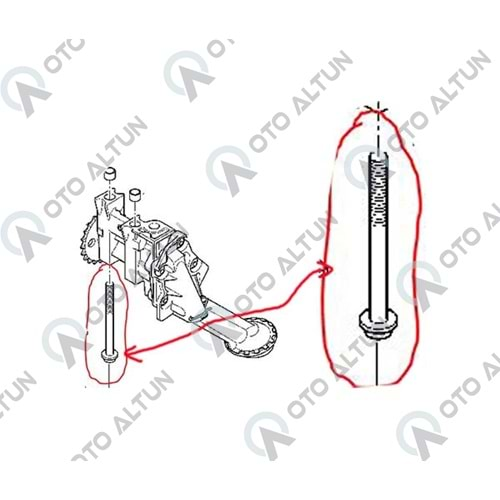 YAĞ POMPA CİVATASI 95R
