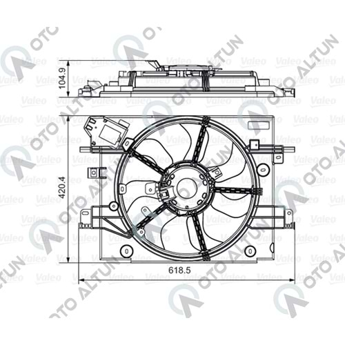 FAN MOTOR+DAVLUMBAZ DUSTER 4x4