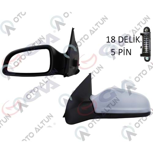 DİKİZ AYNASI DIŞ SOL Astra-H 04-09 ELK.